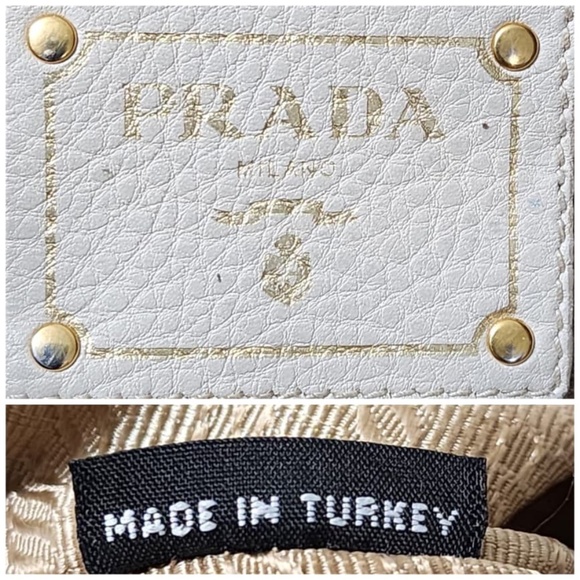 Authentic Prada Canapa Logo Jacquard Tote Beige/Brown - Picture 5 of 16